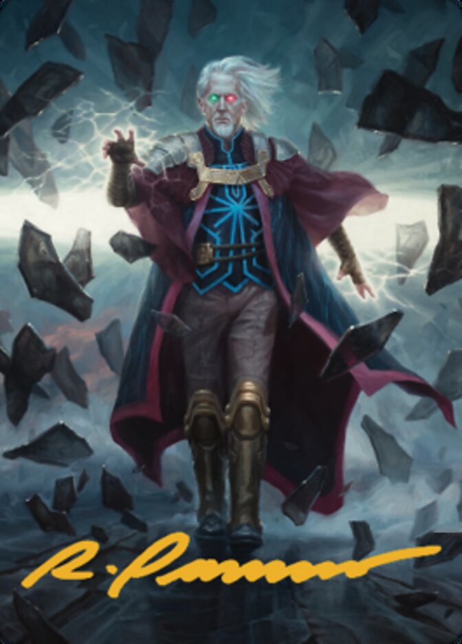 Urza, Planeswalker Art Card (Gold-Stamped Signature) [The Brothers' War Art Series] | Good Games Cannington
