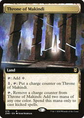 Throne of Makindi (Extended Art) [Zendikar Rising] | Good Games Cannington