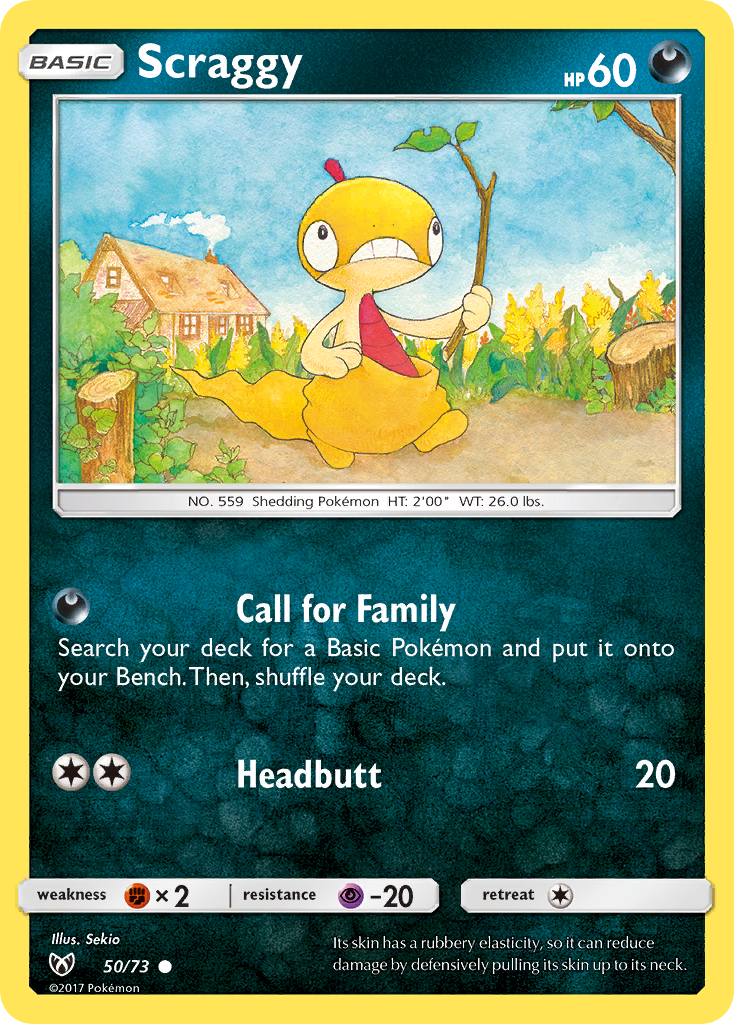 Scraggy (50/73) [Sun & Moon: Shining Legends] | Good Games Cannington