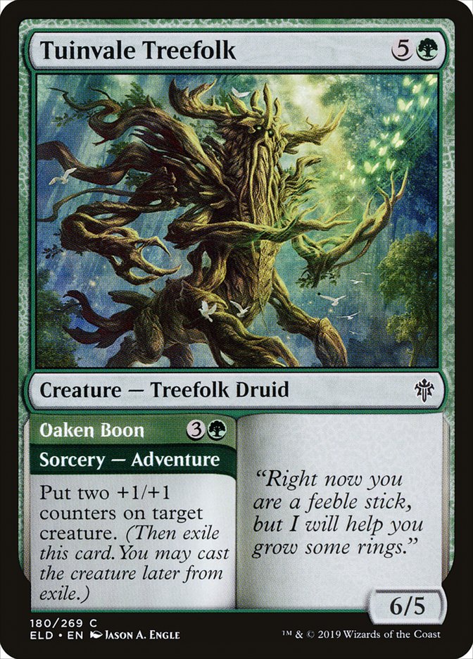 Tuinvale Treefolk // Oaken Boon [Throne of Eldraine] | Good Games Cannington