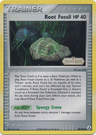 Root Fossil (80/92) (Stamped) [EX: Legend Maker] | Good Games Cannington