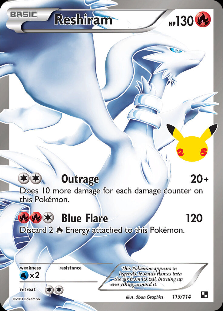Reshiram (113/114) [Celebrations: 25th Anniversary - Classic Collection] | Good Games Cannington