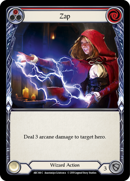 Zap (Red) [ARC144-C] 1st Edition Normal | Good Games Cannington