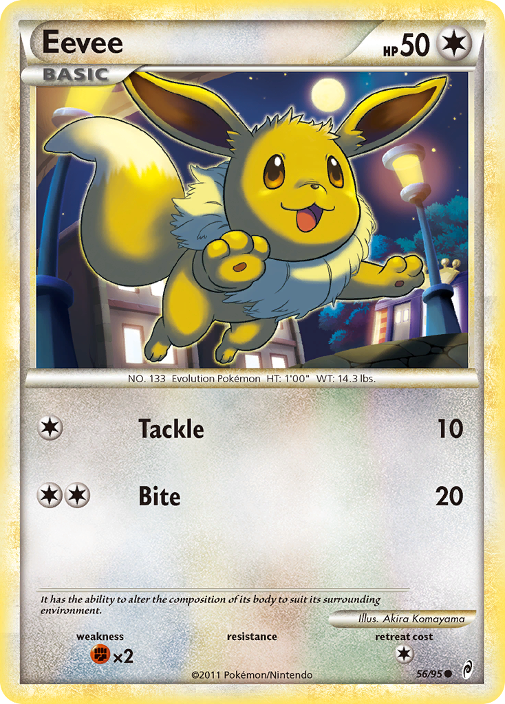 Eevee (56/95) [HeartGold & SoulSilver: Call of Legends] | Good Games Cannington