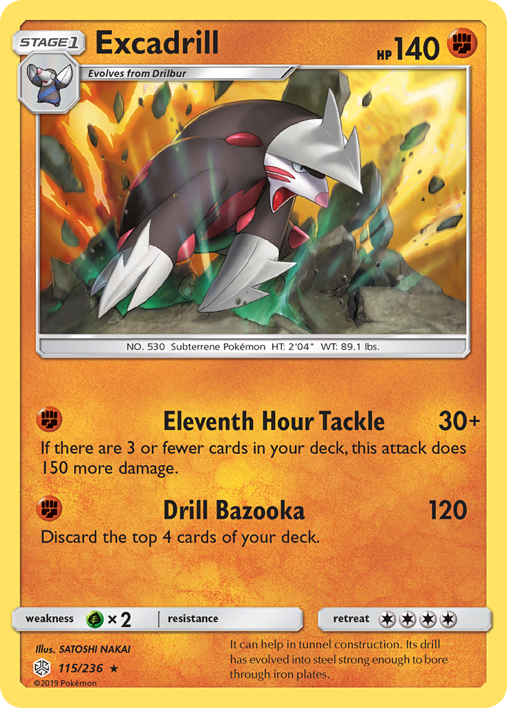 Excadrill (115/236) [Sun & Moon: Cosmic Eclipse] | Good Games Cannington