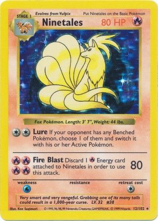 Ninetales (12/102) [Base Set Shadowless Unlimited] | Good Games Cannington