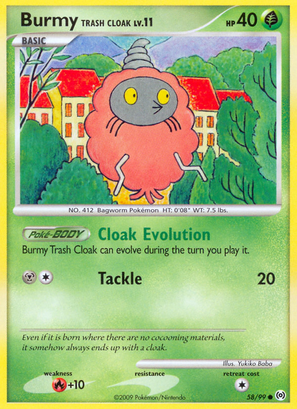 Burmy Trash Cloak (58/99) [Platinum: Arceus] | Good Games Cannington