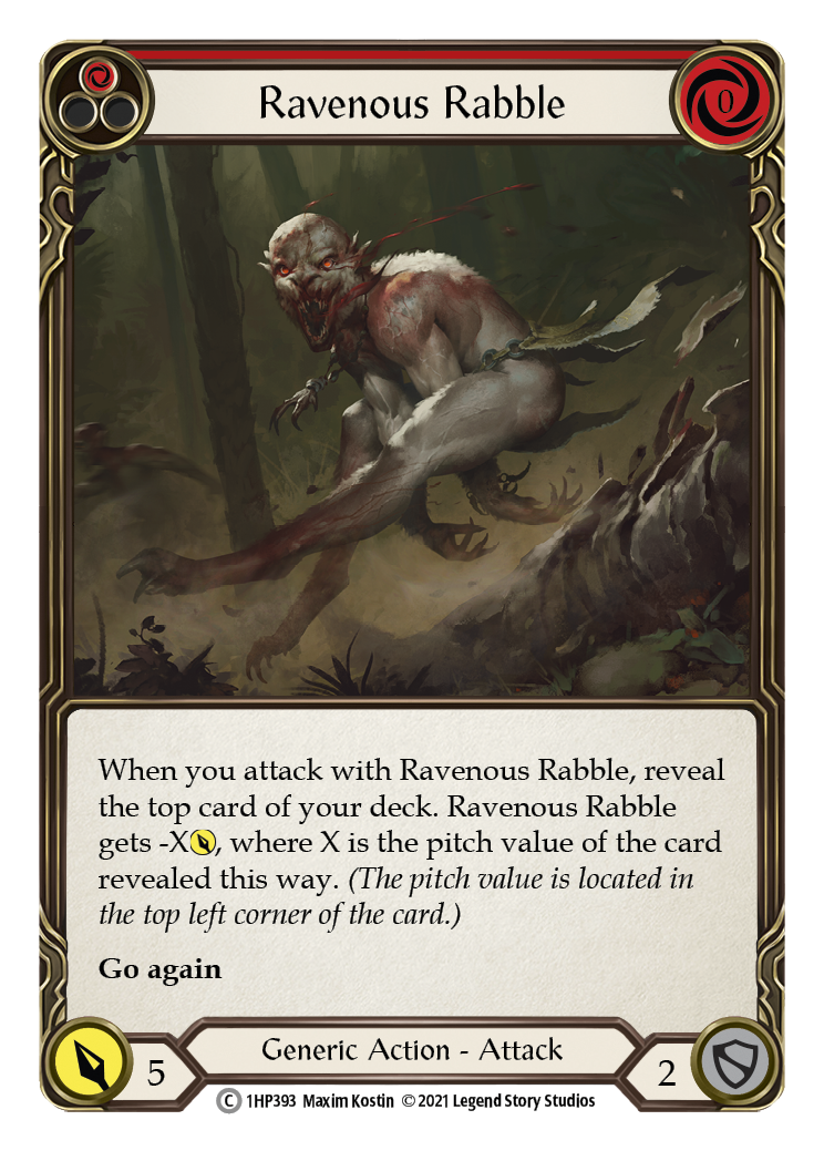 Ravenous Rabble (Red) [1HP393] | Good Games Cannington