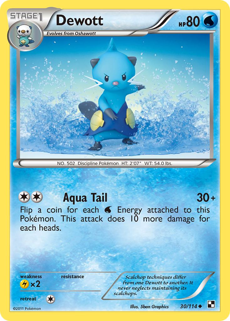 Dewott (30/114) [Black & White: Base Set] | Good Games Cannington