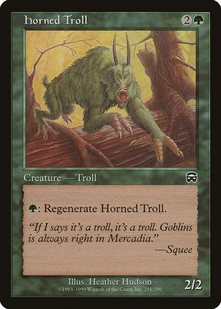 Horned Troll [Mercadian Masques] | Good Games Cannington