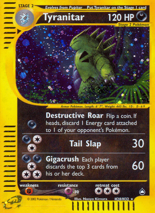 Tyranitar (H28/H32) [Aquapolis] | Good Games Cannington