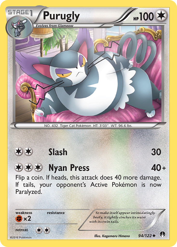 Purugly (94/122) [XY: BREAKpoint] | Good Games Cannington