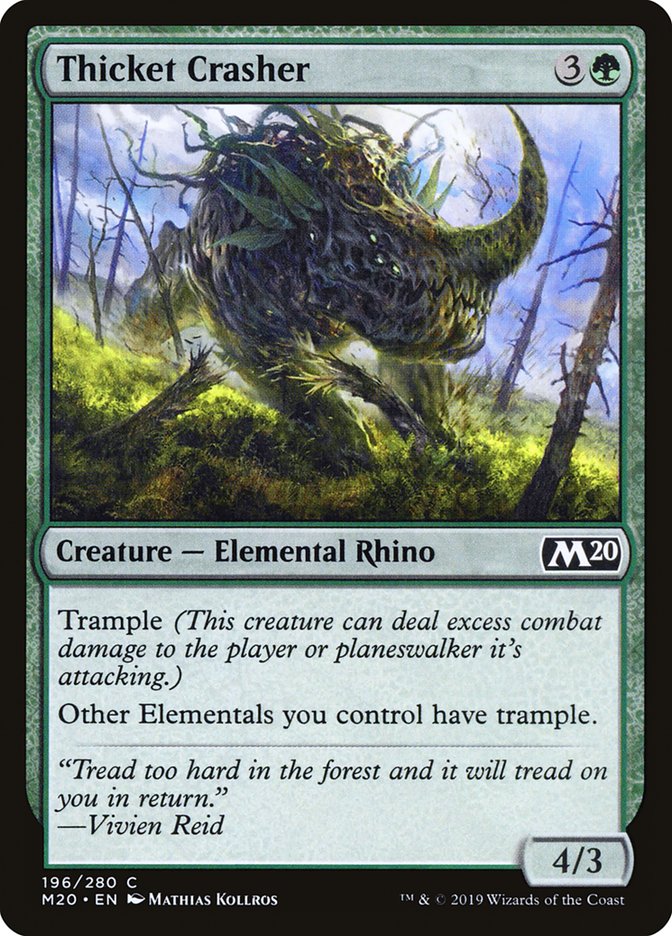 Thicket Crasher [Core Set 2020] | Good Games Cannington