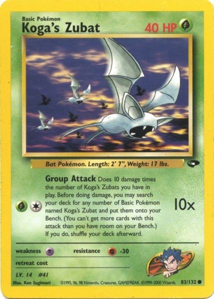 Koga's Zubat (83/132) [Gym Challenge Unlimited] | Good Games Cannington
