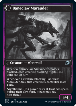 Baneblade Scoundrel // Baneclaw Marauder [Innistrad: Double Feature] | Good Games Cannington