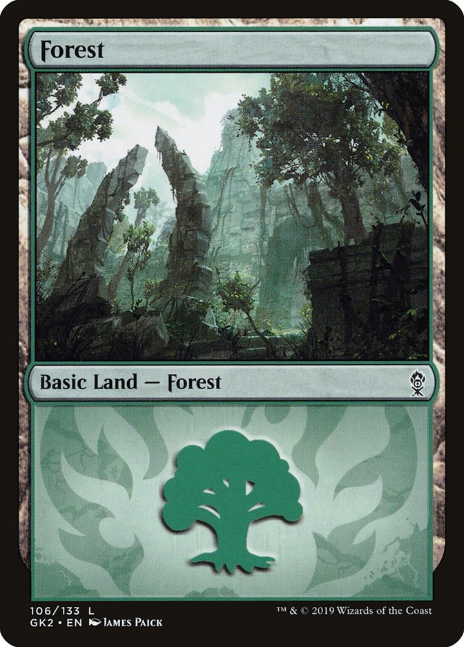 Forest (106) [Ravnica Allegiance Guild Kit] | Good Games Cannington