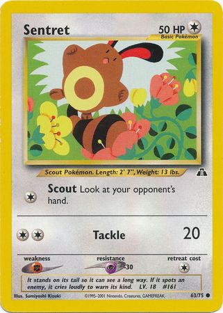 Sentret (63/75) [Neo Discovery Unlimited] | Good Games Cannington