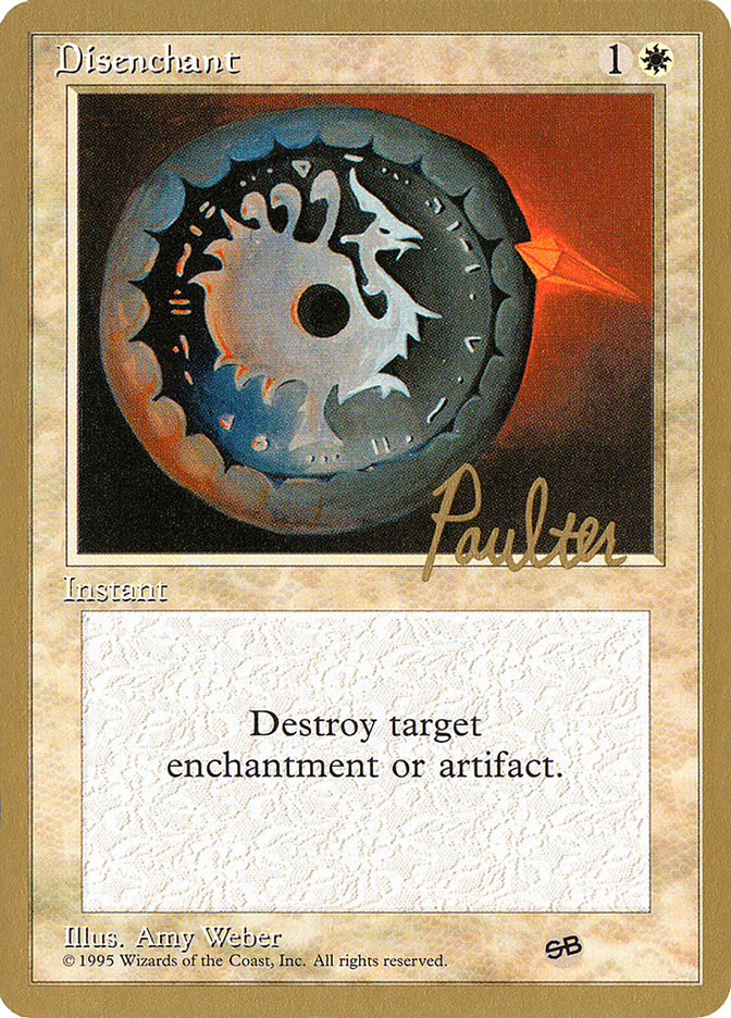 Disenchant (Preston Poulter) (SB) [Pro Tour Collector Set] | Good Games Cannington