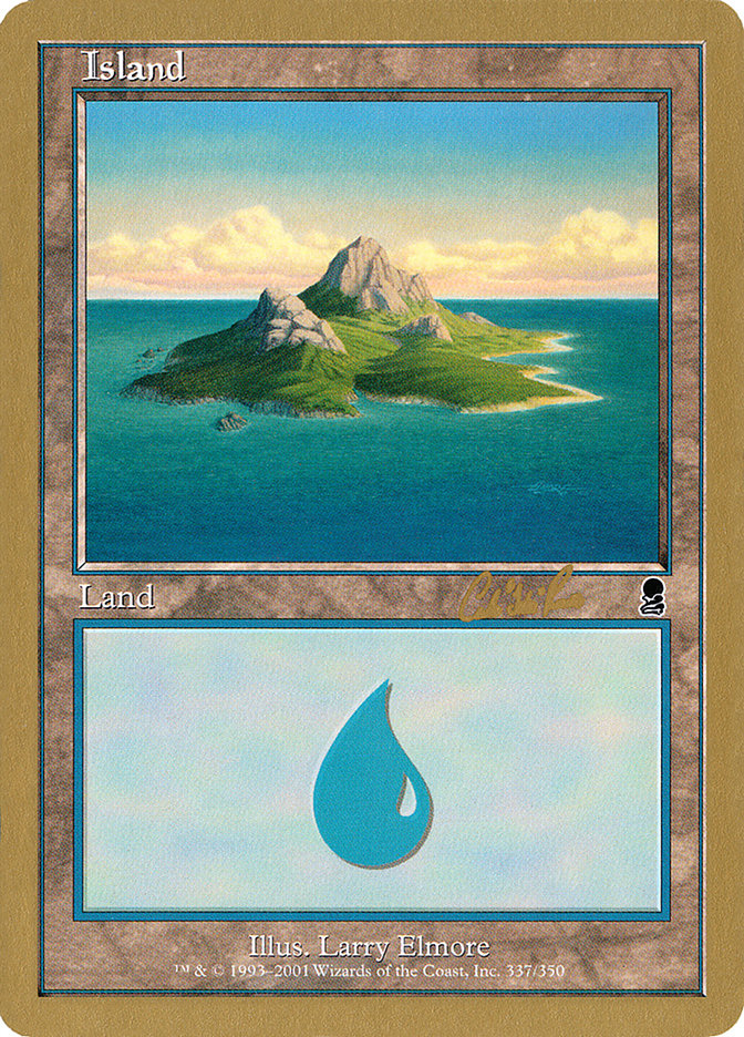 Island (cr337a) (Carlos Romao) [World Championship Decks 2002] | Good Games Cannington
