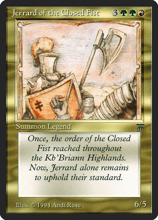 Jerrard of the Closed Fist [Legends] | Good Games Cannington