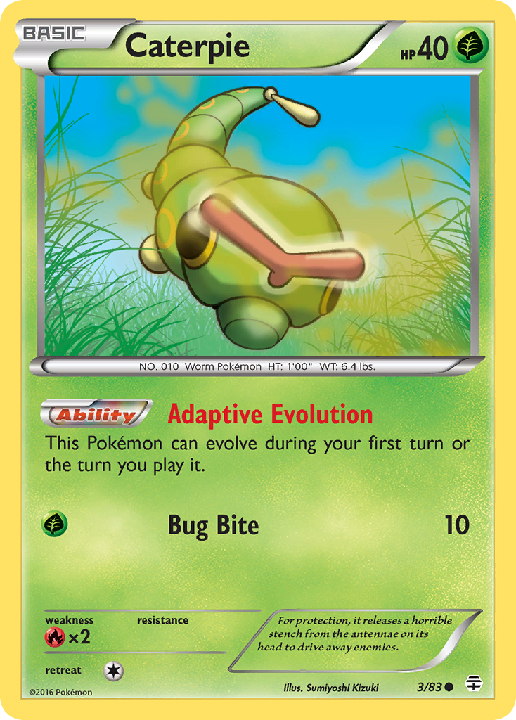 Caterpie (3/83) [XY: Generations] | Good Games Cannington