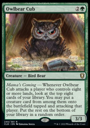 Owlbear Cub [Commander Legends: Battle for Baldur's Gate] | Good Games Cannington