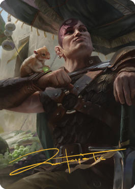 Minsc & Boo, Timeless Heroes Art Card (38) (Gold-Stamped Signature) [Commander Legends: Battle for Baldur's Gate Art Series] | Good Games Cannington