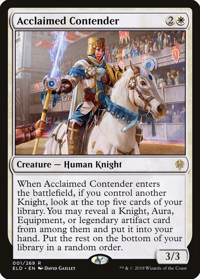 Acclaimed Contender [Throne of Eldraine] | Good Games Cannington