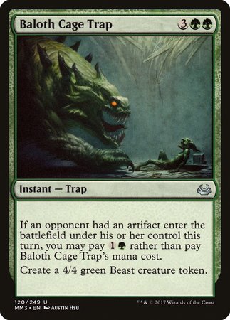 Baloth Cage Trap [Modern Masters 2017] | Good Games Cannington