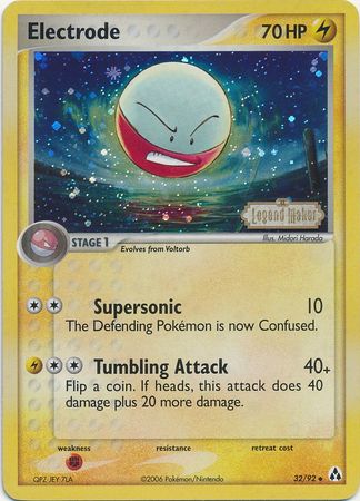 Electrode (32/92) (Stamped) [EX: Legend Maker] | Good Games Cannington