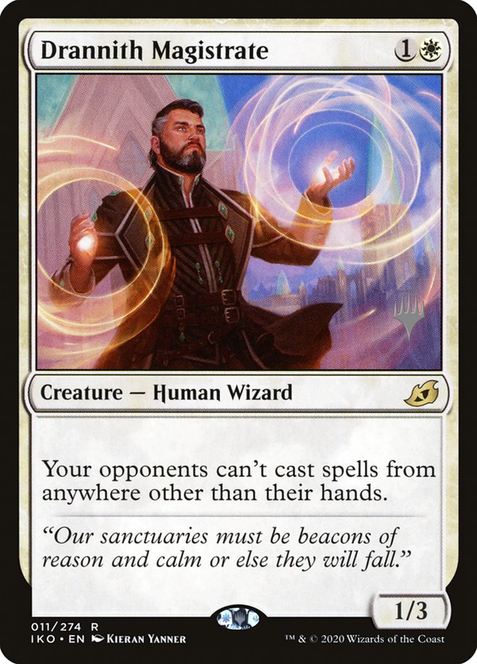 Drannith Magistrate (Promo Pack) [Ikoria: Lair of Behemoths Promos] | Good Games Cannington