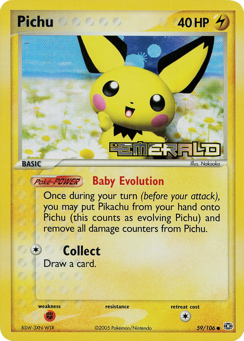 Pichu (59/106) (Stamped) [EX: Emerald] | Good Games Cannington