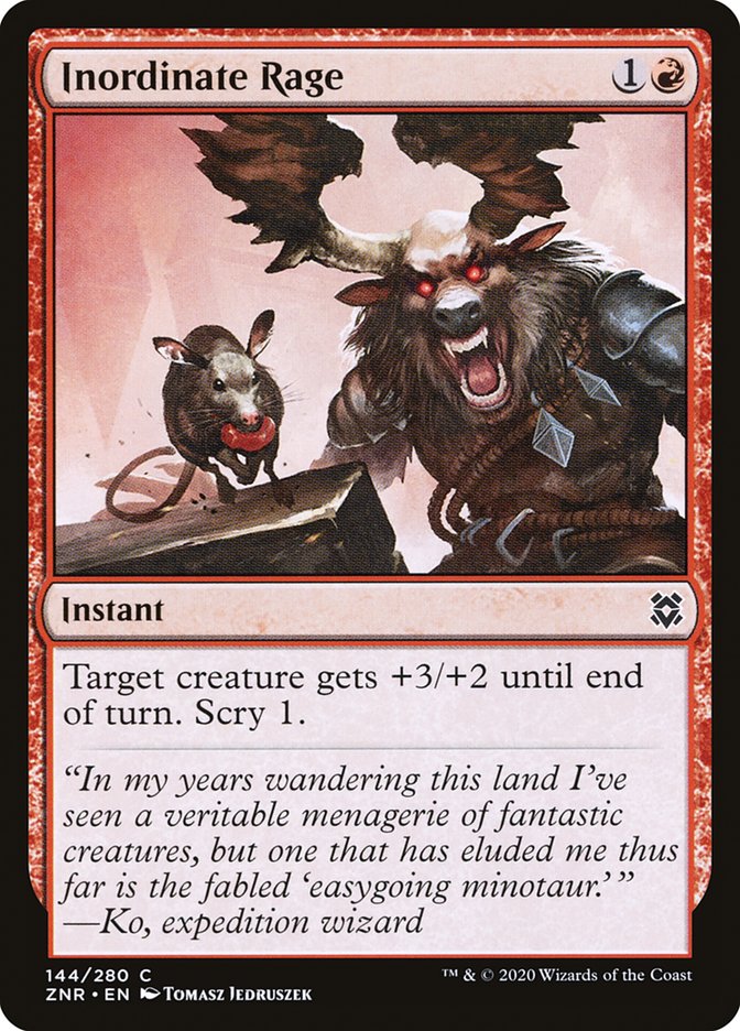 Inordinate Rage [Zendikar Rising] | Good Games Cannington