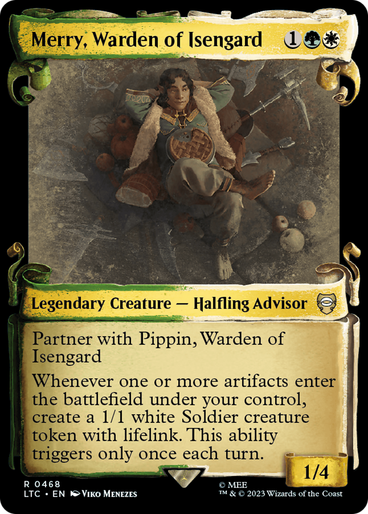 Merry, Warden of Isengard [The Lord of the Rings: Tales of Middle-Earth Commander Showcase Scrolls] | Good Games Cannington
