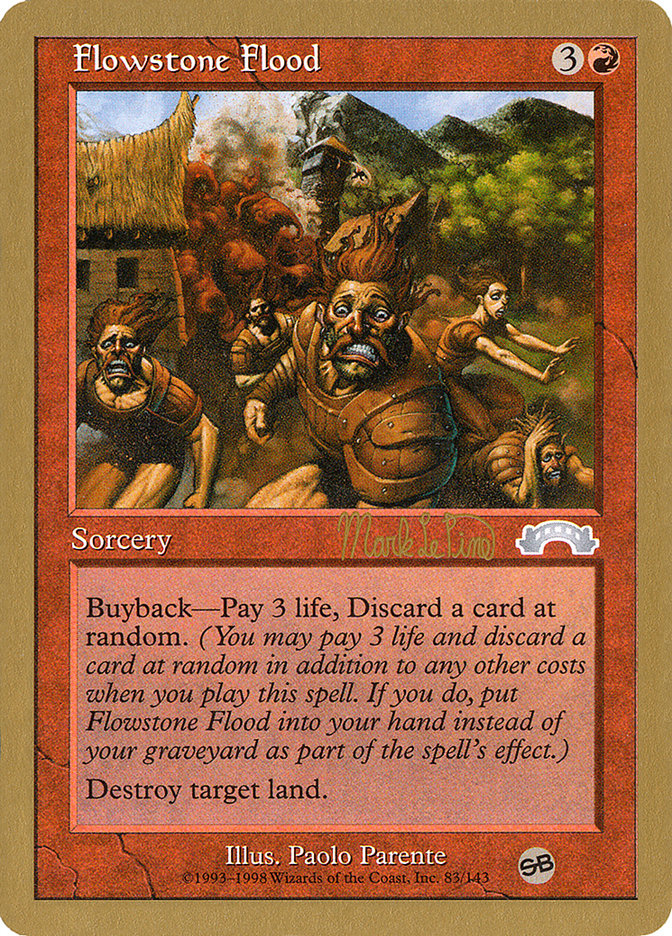 Flowstone Flood (Mark Le Pine) (SB) [World Championship Decks 1999] | Good Games Cannington