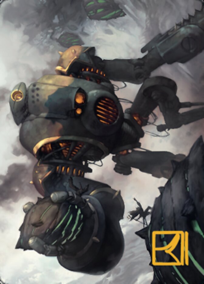 Rust Goliath Art Card (Gold-Stamped Signature) [The Brothers' War Art Series] | Good Games Cannington