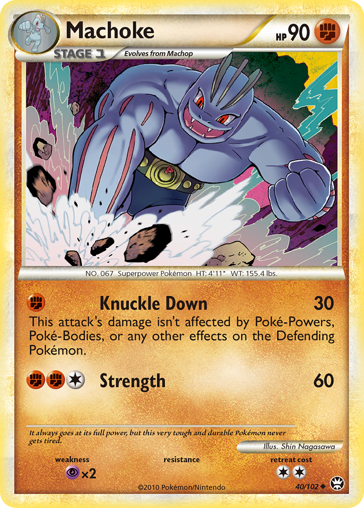Machoke (40/102) [HeartGold & SoulSilver: Triumphant] | Good Games Cannington