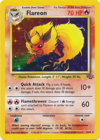 Flareon (3/64) [Jungle Unlimited] | Good Games Cannington
