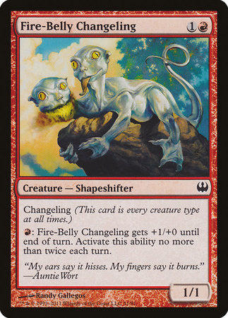Fire-Belly Changeling [Duel Decks: Knights vs. Dragons] | Good Games Cannington