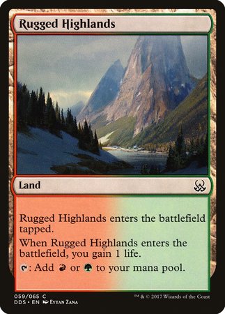 Rugged Highlands [Duel Decks: Mind vs. Might] | Good Games Cannington
