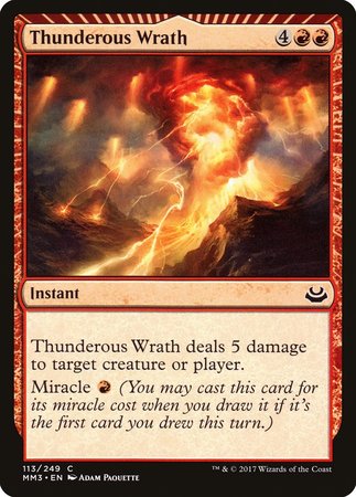 Thunderous Wrath [Modern Masters 2017] | Good Games Cannington