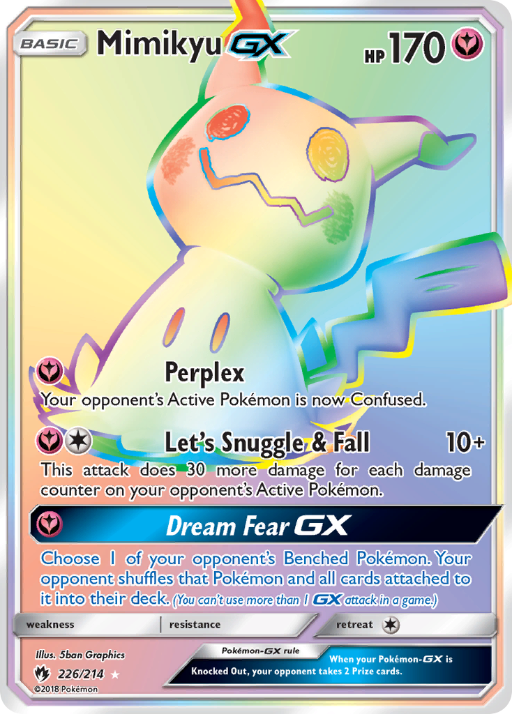 Mimikyu GX (226/214) [Sun & Moon: Lost Thunder] | Good Games Cannington