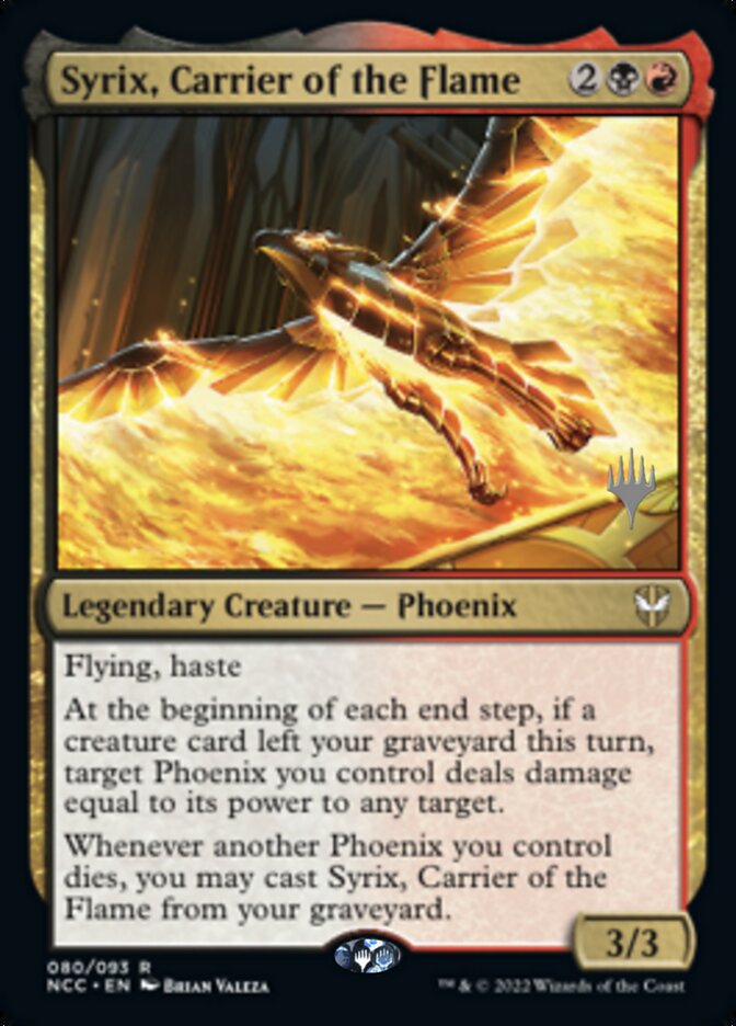Syrix, Carrier of the Flame (Promo Pack) [Streets of New Capenna Commander Promos] | Good Games Cannington