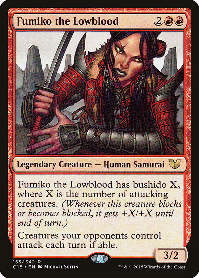 Fumiko the Lowblood [Commander 2015] | Good Games Cannington