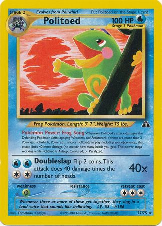 Politoed (27/75) [Neo Discovery Unlimited] | Good Games Cannington