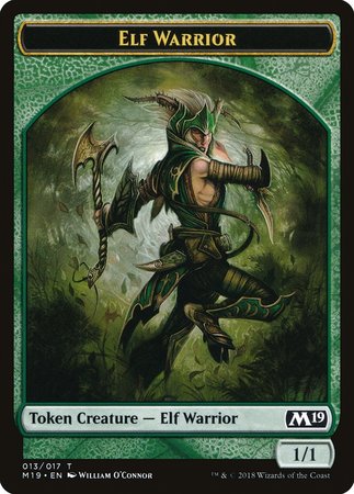 Elf Warrior Token [Core Set 2019 Tokens] | Good Games Cannington