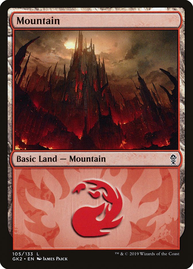 Mountain (105) [Ravnica Allegiance Guild Kit] | Good Games Cannington