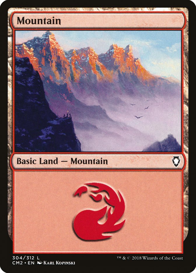 Mountain (304) [Commander Anthology Volume II] | Good Games Cannington