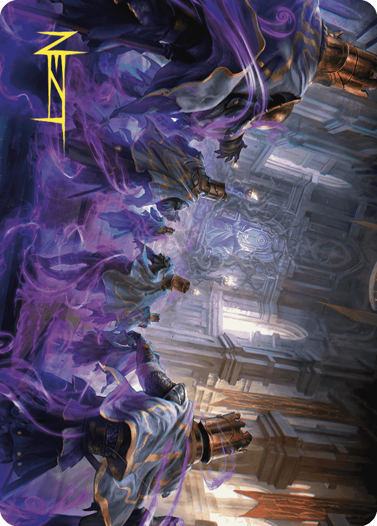 Eerie Interference Art Card (Gold-Stamped Signature) [Wilds of Eldraine Art Series] | Good Games Cannington