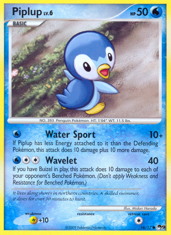 Piplup (16/17) [POP Series 9] | Good Games Cannington